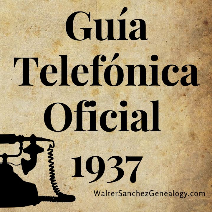 Guia telefónica oficial de 1937